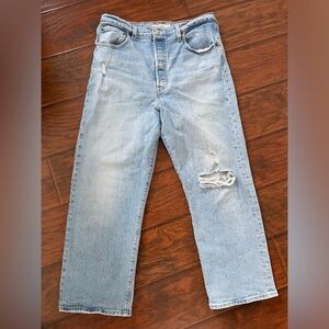 Levi's ribcage straight jeans 32